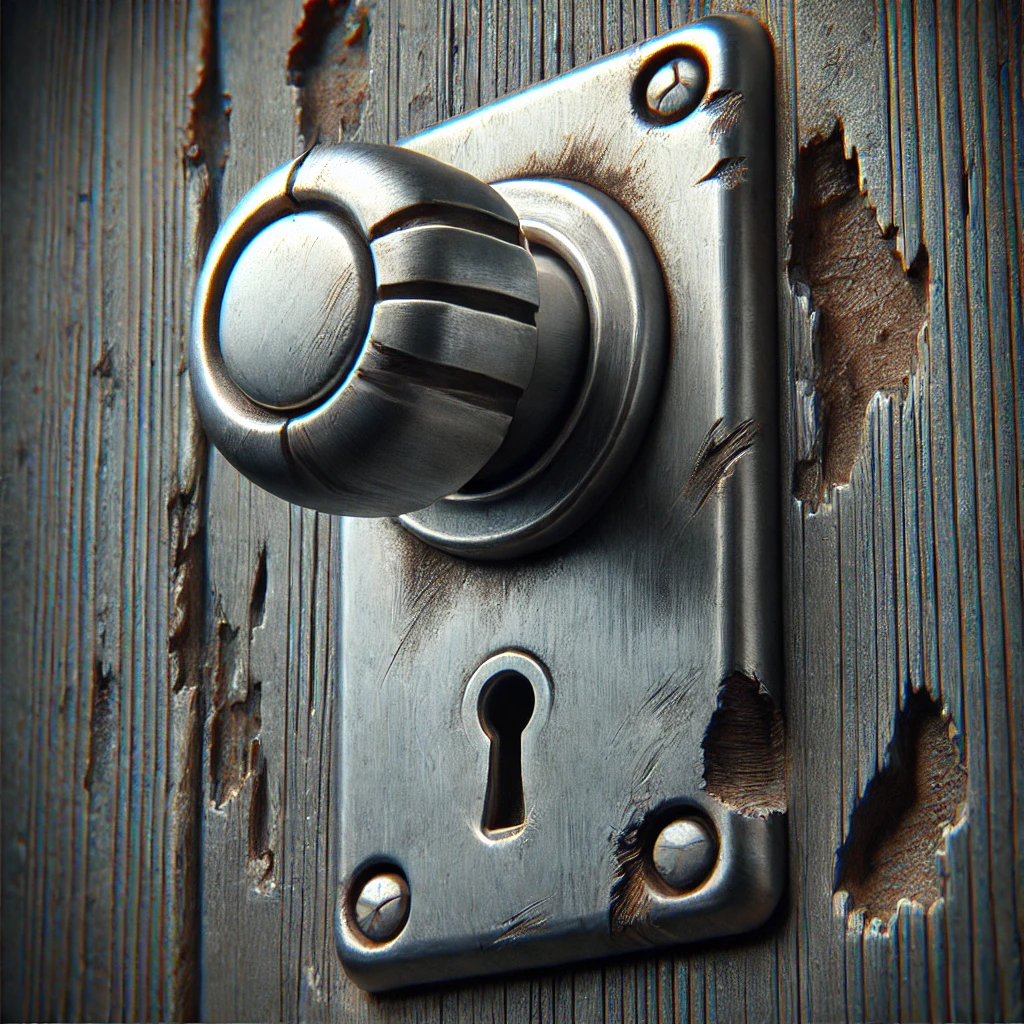 Remplacer une poignée de porte endommagée en 4 étapes.