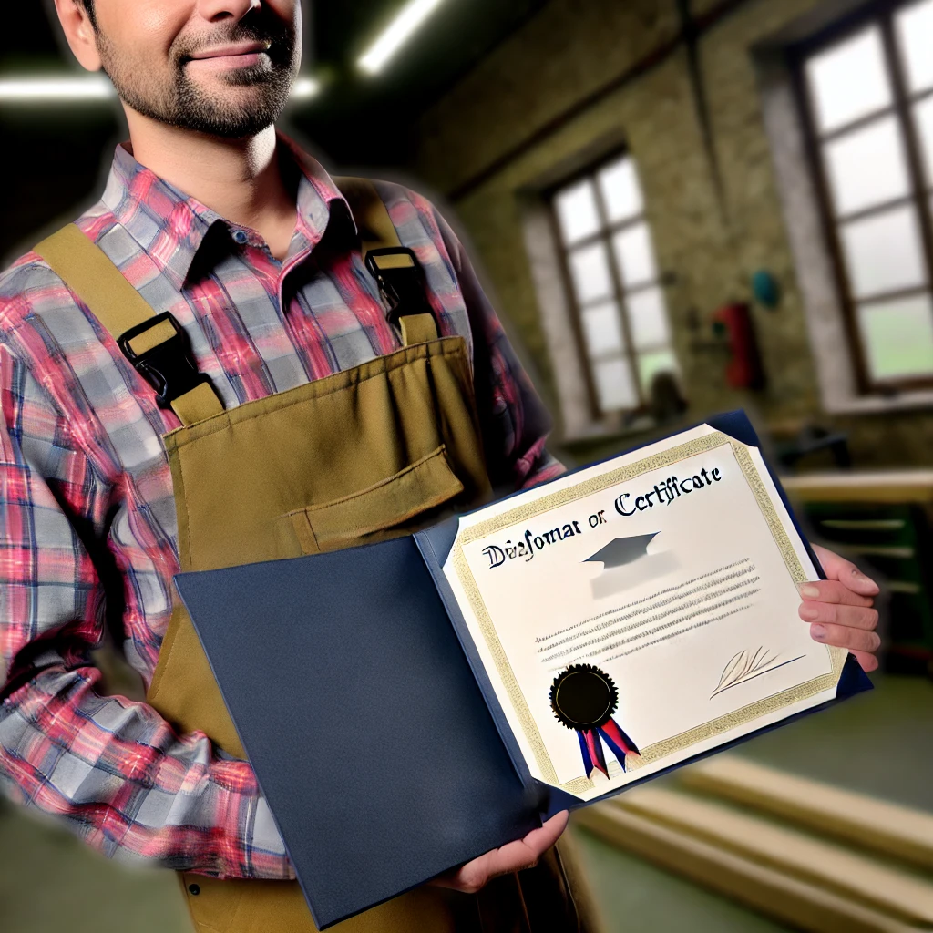 Charpentier et les qualifications nécessaires (en 4 points)